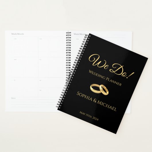 Black and Gold-We Do-Wedding-Planer Planer (Anzeige)