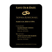 Black and Gold Wedding- Magnet (Vertikal)
