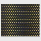 Black and Gold - Wrapping Paper Geschenkpapier (Flach)