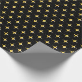 Black and Gold - Wrapping Paper Geschenkpapier (Ecke)