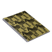 Black and Gold Zebras Notizblock (Rechte Seite)