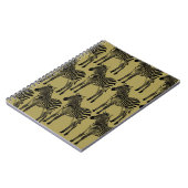 Black and Gold Zebras Notizblock (Linke Seite)
