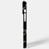 Black and golden shimmer Case-Mate iPhone hülle (Rückseite / Links)