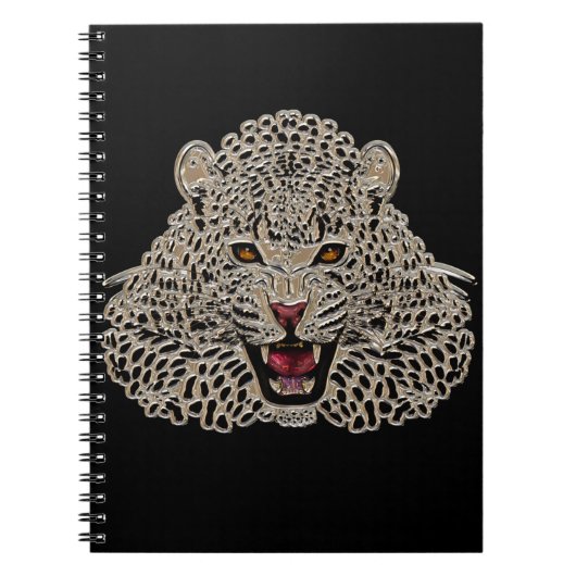 Black and Golden Tiger Notebook Notizblock (Vorderseite)
