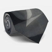 Black and Gray Abstract Artsy Tie Krawatte (Gerollt)