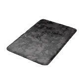 Black And Gray Abstract Graphic Art Design Badematte (Schrägansicht)