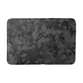 Black And Gray Abstract Graphic Art Design Badematte