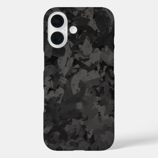 Black And Gray Abstract Graphic Art Design Case-Mate iPhone Hülle (Rückseite)