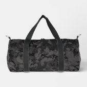 Black And Gray Abstract Graphic Art Design Duffle Bag (Vorderseite)