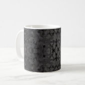 Black And Gray Abstract Graphic Art Design Kaffeetasse (Vorderseite Links)