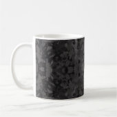 Black And Gray Abstract Graphic Art Design Kaffeetasse (Links)