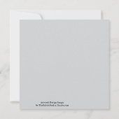 Black And Gray Abstract Graphic Art Design Karte (Rückseite)