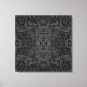 Black And Gray Abstract Graphic Art Design Leinwanddruck (Vorderseite)