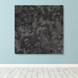 Black And Gray Abstract Graphic Art Design Leinwanddruck