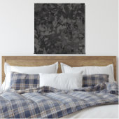 Black And Gray Abstract Graphic Art Design Leinwanddruck (Insitu (Schlafzimmer))