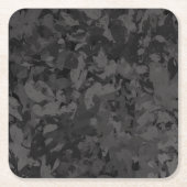 Black And Gray Abstract Graphic Art Design Rechteckiger Pappuntersetzer (Vorderseite)