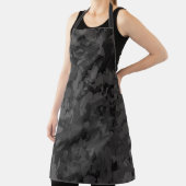 Black And Gray Abstract Graphic Art Design Schürze (InSitu)