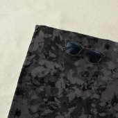 Black And Gray Abstract Graphic Art Design Strandtuch (Beispiel)