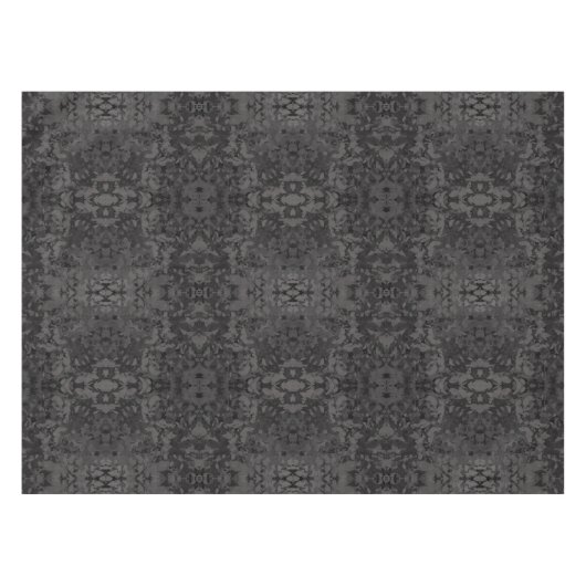 Black And Gray Abstract Graphic Art Design Tischdecke (Vorderseite (Horizontal))
