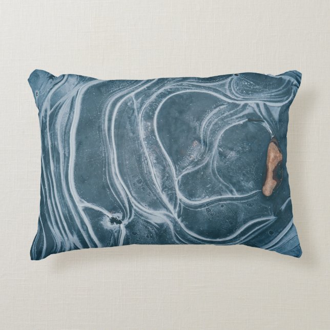 Black and gray abstract painting dekokissen (Vorderseite)