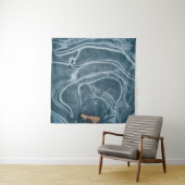 Black and gray abstract painting wandteppich (Beispiel (Horizontal))