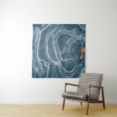 Black and gray abstract painting wandteppich (Beispiel)