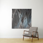 Black and gray abstract painting wandteppich (Beispiel (Horizontal))