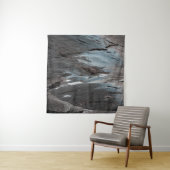 Black and gray abstract painting wandteppich (Beispiel)