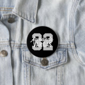 Black and Gray Athlete Jersey Number Button (Beispiel)