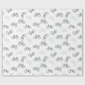 Black and Gray Bikes Geschenkpapier (Flach)
