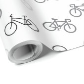 Black and Gray Bikes Geschenkpapier (Rolleneckpunkt)