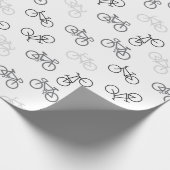 Black and Gray Bikes Geschenkpapier (Ecke)