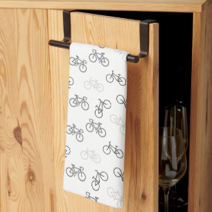 Black and Gray Bikes Geschirrtuch