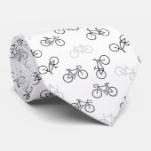 Black and Gray Bikes Krawatte (Gerollt)