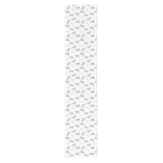 Black and Gray Bikes Kurzer Tischläufer (Vorderseite)