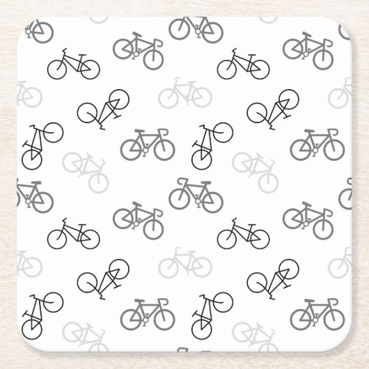 Black and Gray Bikes Rechteckiger Pappuntersetzer (Vorderseite)