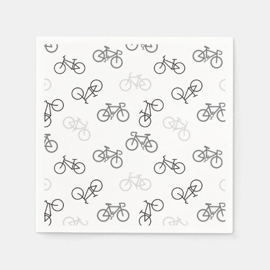 Black and Gray Bikes Serviette (Vorderseite)