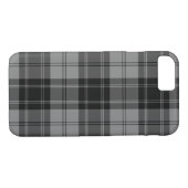 Black and Gray Clan Douglas Tartan Case-Mate iPhone Hülle (Rückseite (Horizontal))