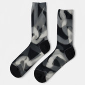 Black and Gray Crazy Socks Fun Socks Socken (Linkes Detail)