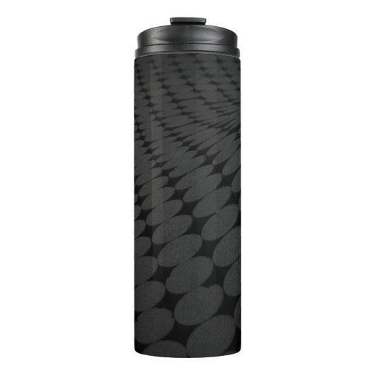 Black and gray dotted surface thermosbecher (Vorderseite)