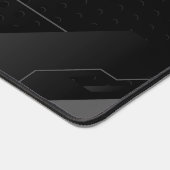 Black and Gray geometric gaming background Schreibtischunterlage (Ecke)