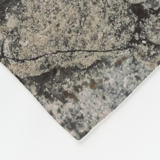 Black and gray stone fragment fleecedecke (Ecke)