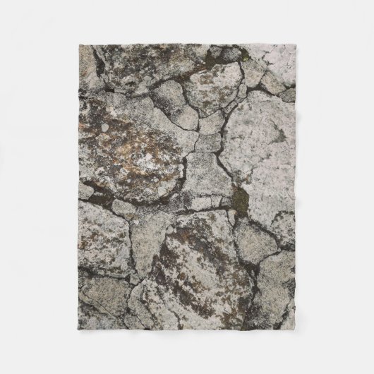 Black and gray stone fragment fleecedecke (Vorderseite)