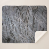 Black and gray striped textile sherpadecke (Vorderseite (Horizontal))