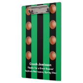 Black and Green Strip, Basketballtrainer, Name, Klemmbrett (Links)
