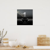 Black and Grey Futuristic Best Car  Poster (Küche)