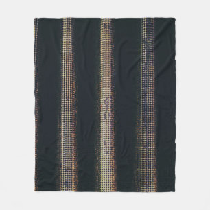 Black and grey textile fleecedecke