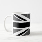Black and Grey Union Jack Kaffeetasse (Links)