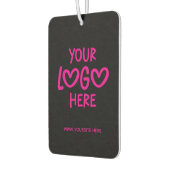 Black and Hot Pink Business Logo Site Photo Autolufterfrischer (Links)