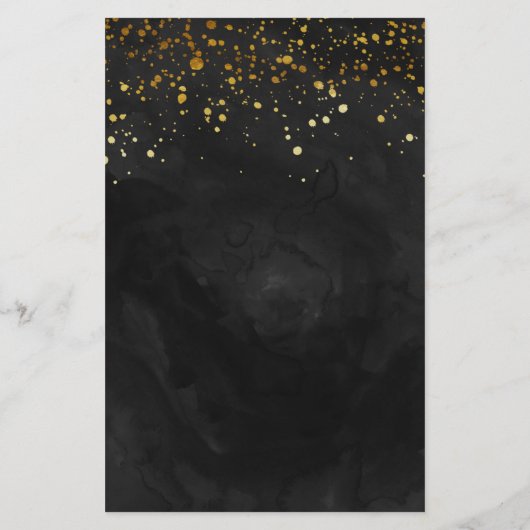 Black and Imitate Gold Glitzer (Rückseite)